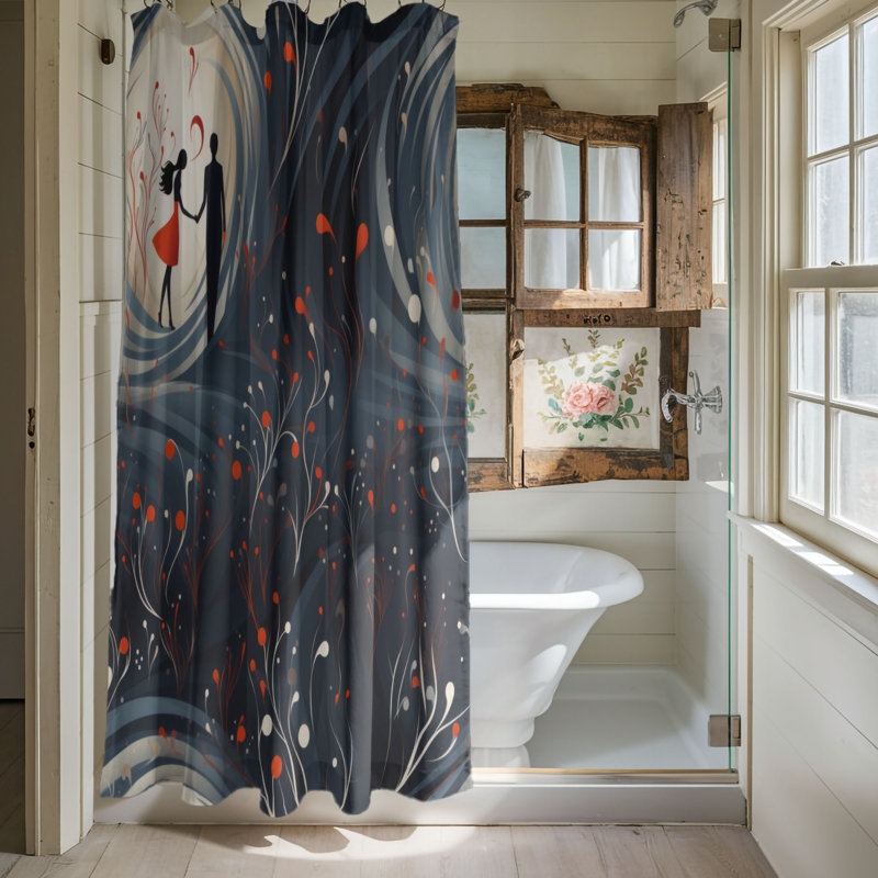 Warm Hug - Rideau de douche Premium, H 74 po x l 71 po