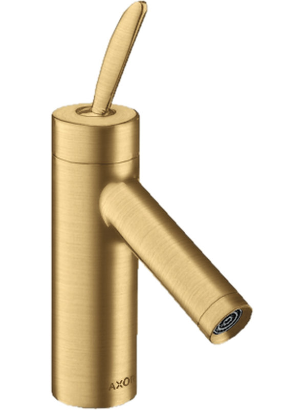 Starck Single Hole Standard Bathroom Faucet, Brushed Gold Optic