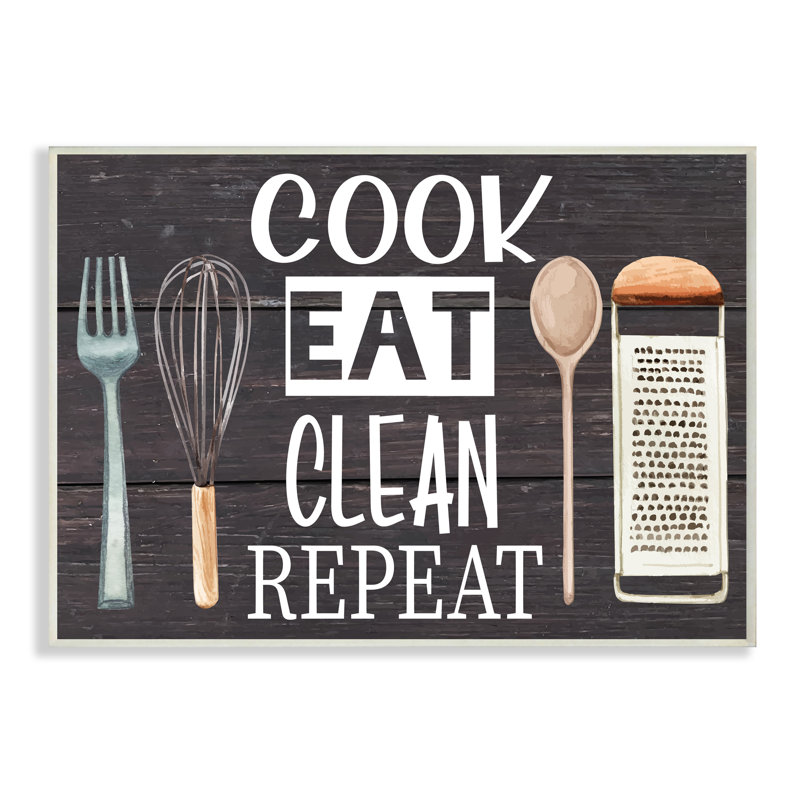 Ustensiles de cuisine «Cook Eat Clean», Bois, H 10 po x l 15 po