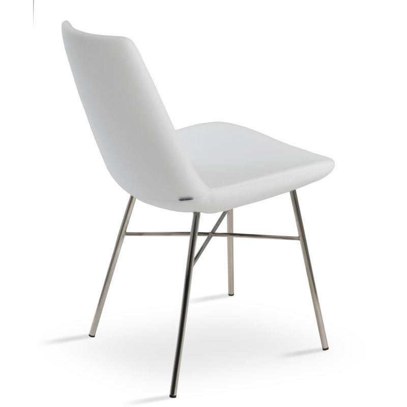 Chaise Eiffel, Similicuir blanc
