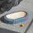  23" Denim-Style Cat Scratcher Lounge With Sisal Surface And Interactive Toy Ball