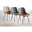 Chaises d'appoint rembourrées Castillon deux tons-1249821142