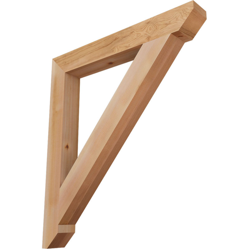 Support à lattes traditionnelles l 3 1/2 po x P 32 po x H 36 po, cèdre rouge de l'Ouest, Cèdre rouge