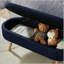 Banc de rangement avec repose-pieds ovale Luxury-125514317