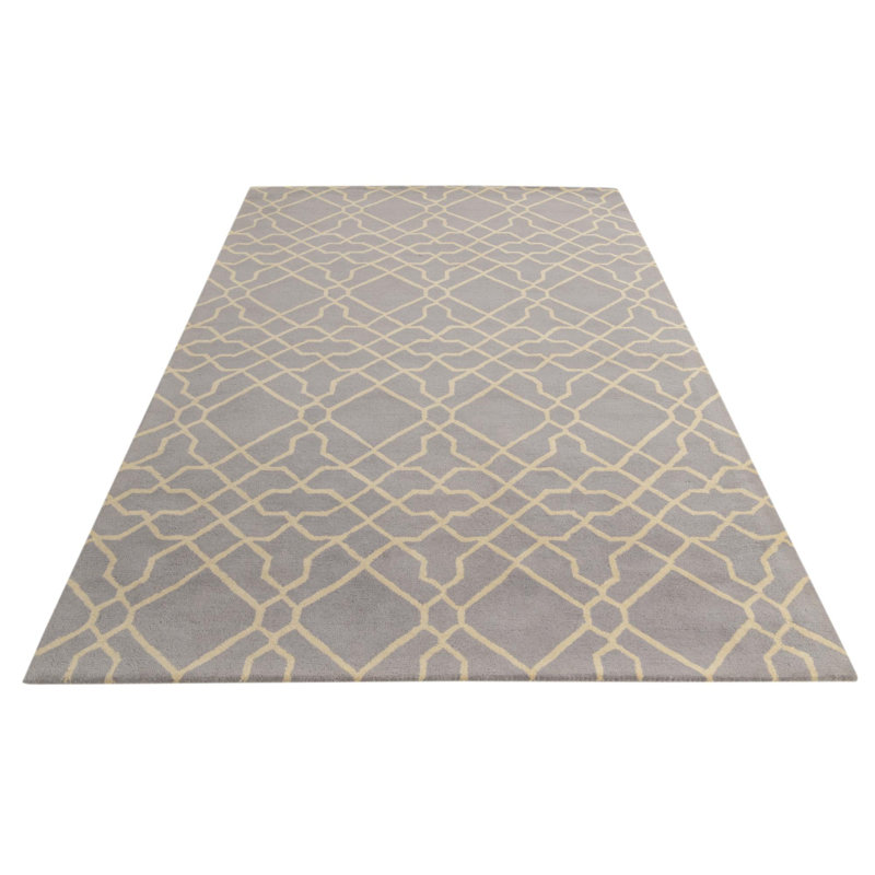 Tapis gris clair 5 x 8 Parris