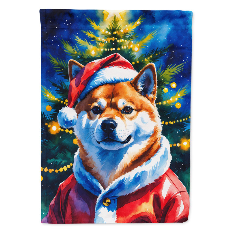 Drapeau de jardin Doberman Pinscher, Shiba Inu