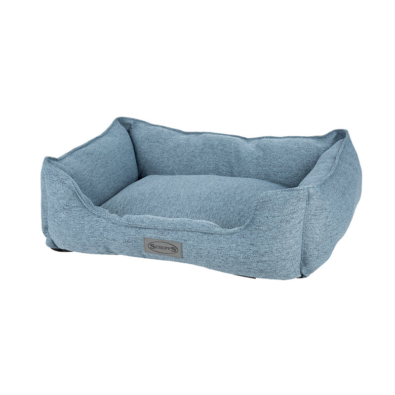 Polyester Pet Bed, Denim Blue, 25cm H x 75cm W x 60cm D