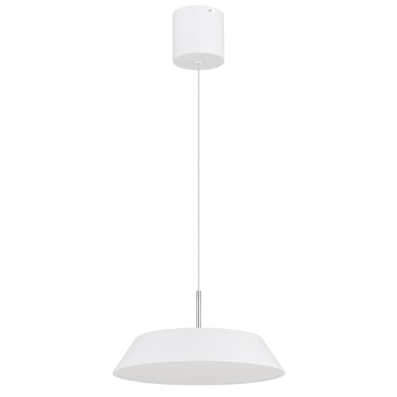 1 - Light LED Geometric Pendant, White