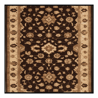 Machine Washable Overdyed Black Area Rug