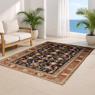 Tapis d'intérieur et d'extérieur brun français