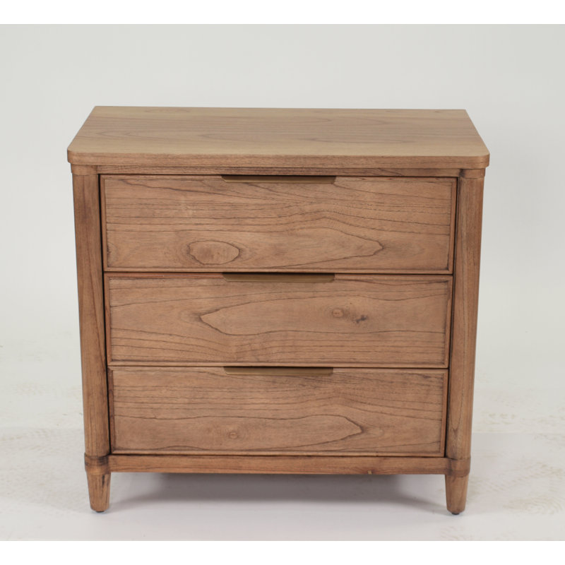 Clair 3 - Drawer Solid Wood Dresser, Aged Barrel