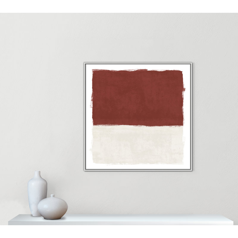 Intense Rust I - reproduction carrée de Vesrion par Natalie Carpentieri, H 41,5 po x l 41,5 po, Blanc