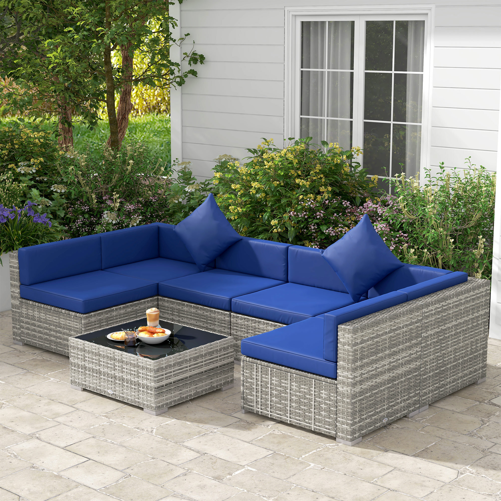 Latitude Run® Shelane 6 - Person Outdoor Seating Group | Wayfair