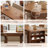 Walnut Rectangular Solid Wood Executive desk-513225744