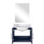 Meuble-lavabo simple, comptoir et miroir en marbre bleu marine, 24 po X P 22 po, comptoir de construction, 18 égratignures - traitement de surface-1631086063