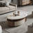 Microcrystalline stone telescopic coffee table