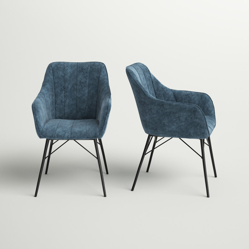 Priscila Upholstered Chair, Blue
