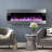 Kody Electric Fireplace - 54 Inch Wall Mounted Fireplace Heater with Remote Control Adjustable LED Flame Color, Timer, and Heat