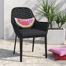 Azilyn Powder Coated Aluminum Outdoor Stacking Dining Armchair with Cushion