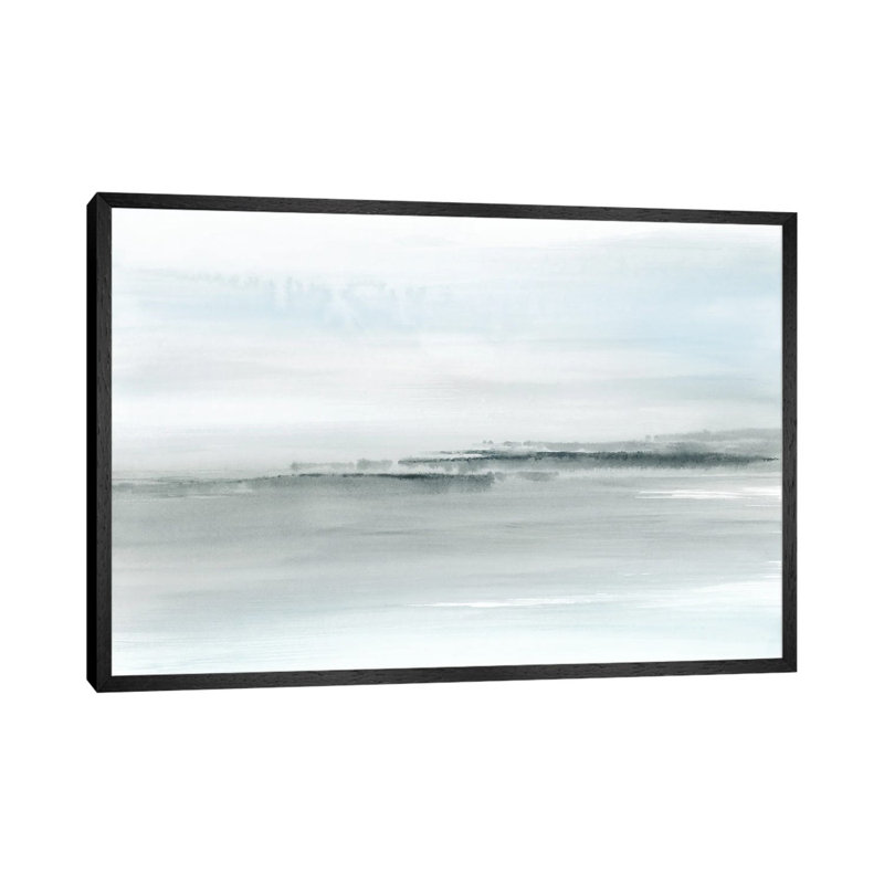 Abstract Coastal Watercolor In Soft Blue by Nouveau Prints - Gallery-Wrapped Canvas Giclée on Canvas, 152.5 cm H x 101.5 cm W