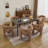 Modern Upholstered Barrel Dining Armchair-1401967618