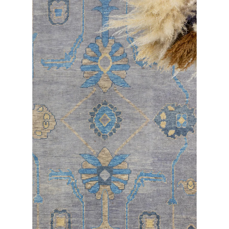 Tapis Oushak tissé à la main Pepuza