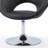 Faux Leather Swivel Barrel Chair-838401221