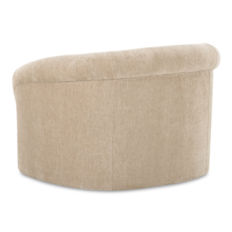 Upholstered Armchair, Beige Performance Chenille