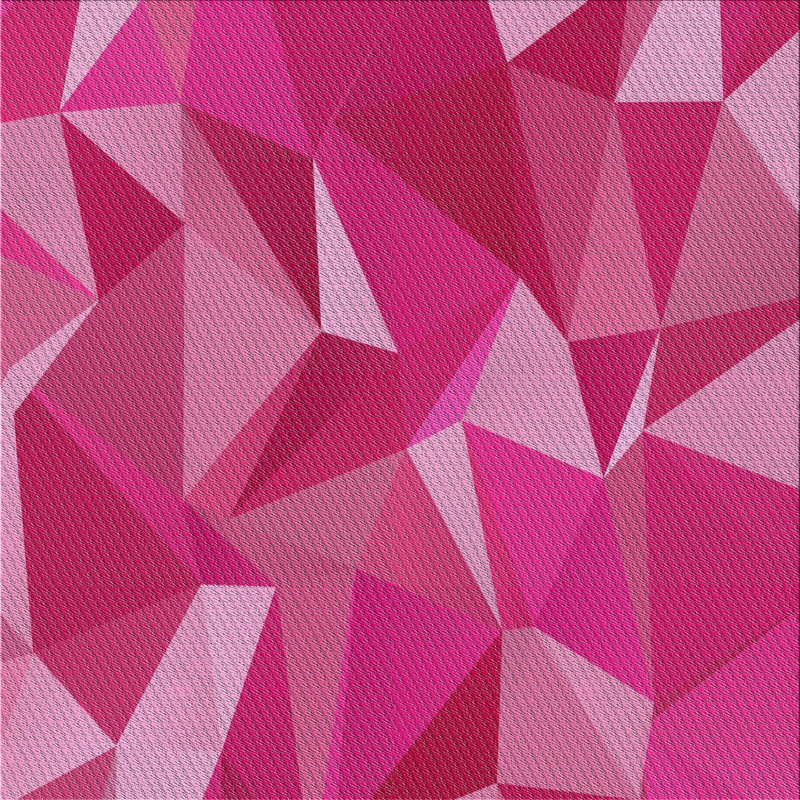 Tapis rose tissé à la machine, Carré 6 pi