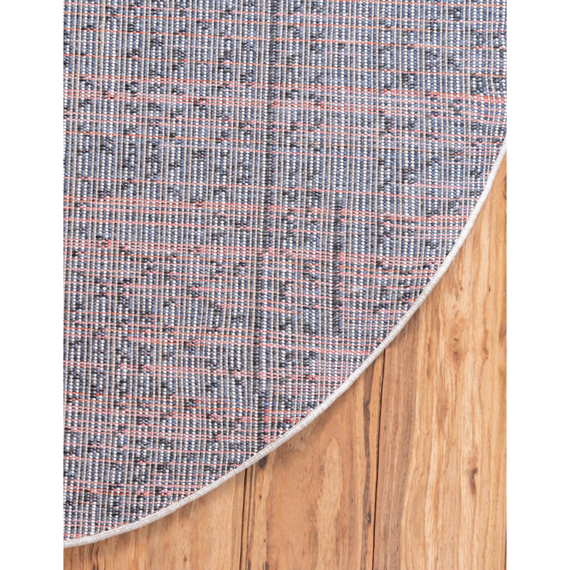 Victorville Abstract Indoor Rug, Round 7'