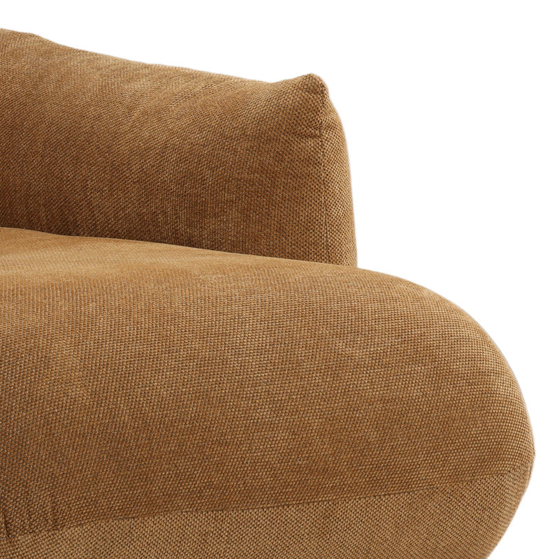 Sonique Chaise Sectional Caramel LAF, Right Hand Facing