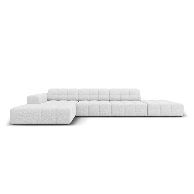 Chicago 5 Seater Corner Sofa, Grey, Left Hand Facing