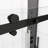Bathroom Sliding Shower Door 5/16" Tempered Glass - Matte Black, 36000 Times Open And Close Test High-performance For