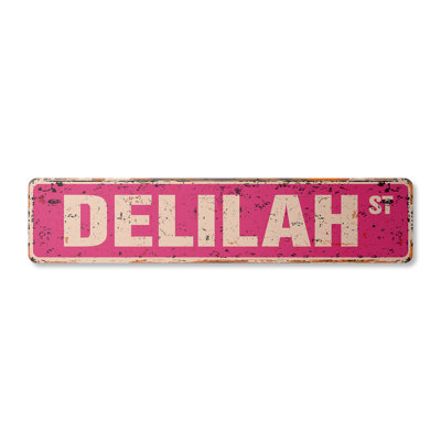 Delilah Aluminum Street Sign
