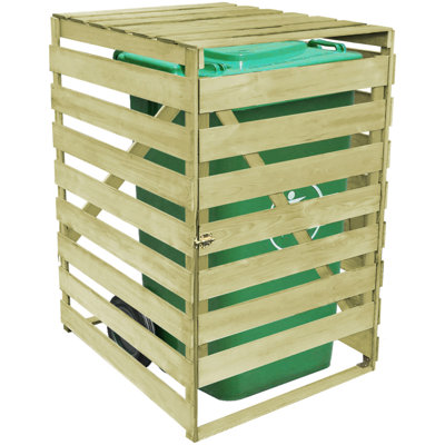 Wooden Single Bin Store