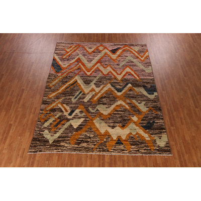 Tapis oriental géométrique marocain 9 x 12