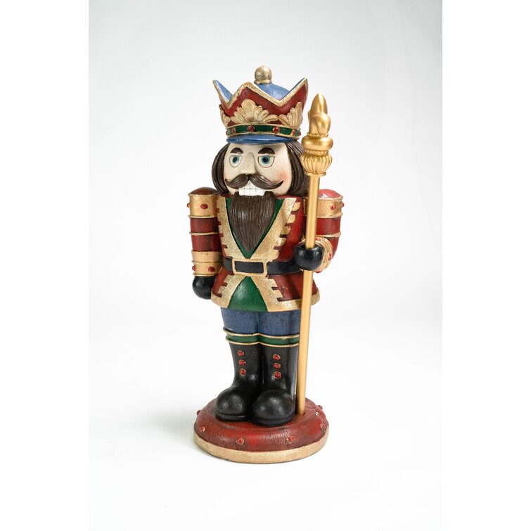 Hi-Line Gift Ltd. Wooden Finish Small Nutcracker Statue