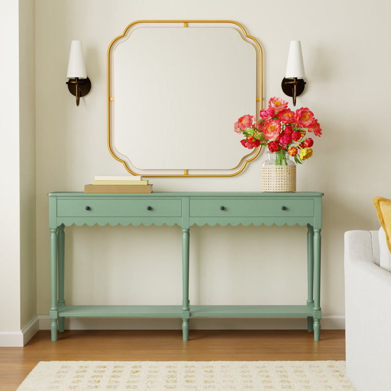 Branden 2-Drawer Console Table, Sage