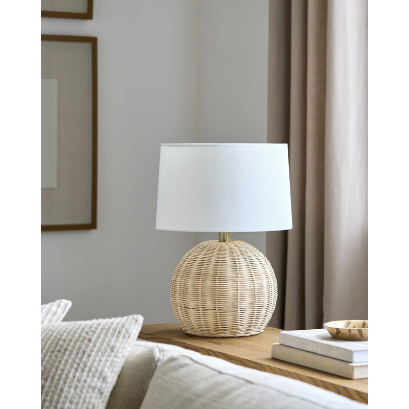 Lampe de table en rotin Dermott