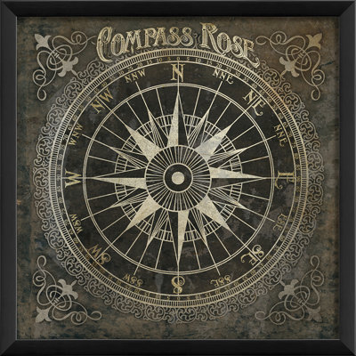 « compass rose », impression encadrée