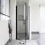 Porte de douche pivotante demi-cadre l 28 po x H 72 po