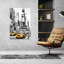 Impression d'art mural de la ville de Times Square, architecture moderne abstraite-1953221631