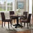 Modern Faux Leather Waterproof Upholstered Dining Chair-117692482