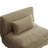Maelina Upholstered Camel Corduroy Armless Chair with Pillow Back, Single Chair Module Part For Sectional Sofa-113815909