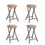 Alipio Counter Stool with Metal Frame