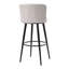 Bowne Upholstered Counter Stool with Metal Frame