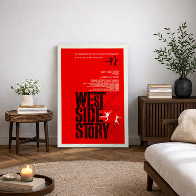 «West Side Story», affiche de film musical classique, images de film de Broadway rétro, impression sur toile encadrée