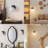 Lio 1 - Light Dimmable Iron ETL wall sconces with Round Shape Cloud Glass Shade-416420593
