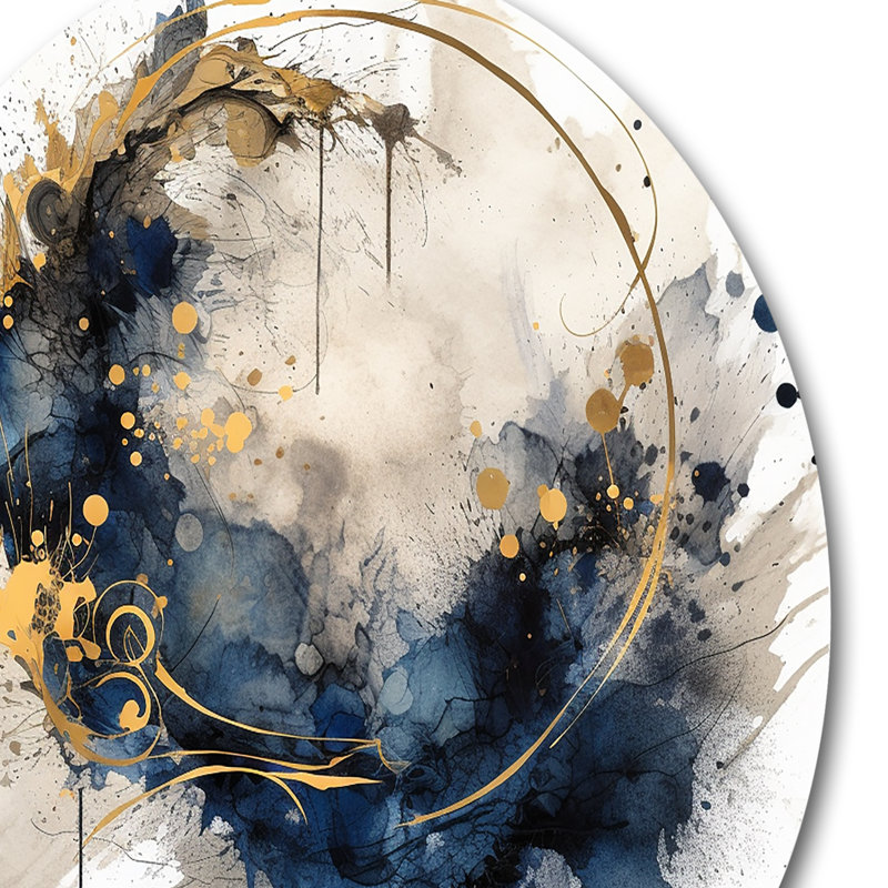 Gausman bleu jaune Minimalims Fludity II, H 23 po x l 23 po x P 1 po