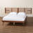 Baxton Studio Elvina Mid-Century Transitional Ash Walnut Wood King Size Platform Bed With Built-In Shelves-106679586